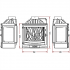 Чугунная каминная топка Invicta Hearth 700 Sélénic 3 glass with flue valve